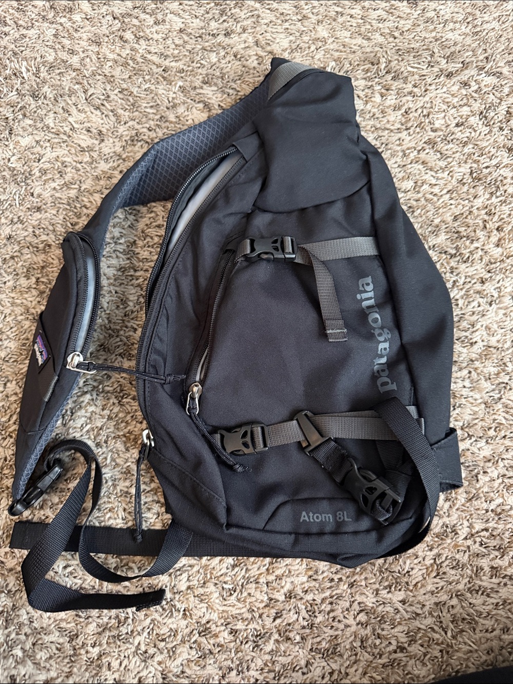 Patagonia Black Atom 8L Sling Bag